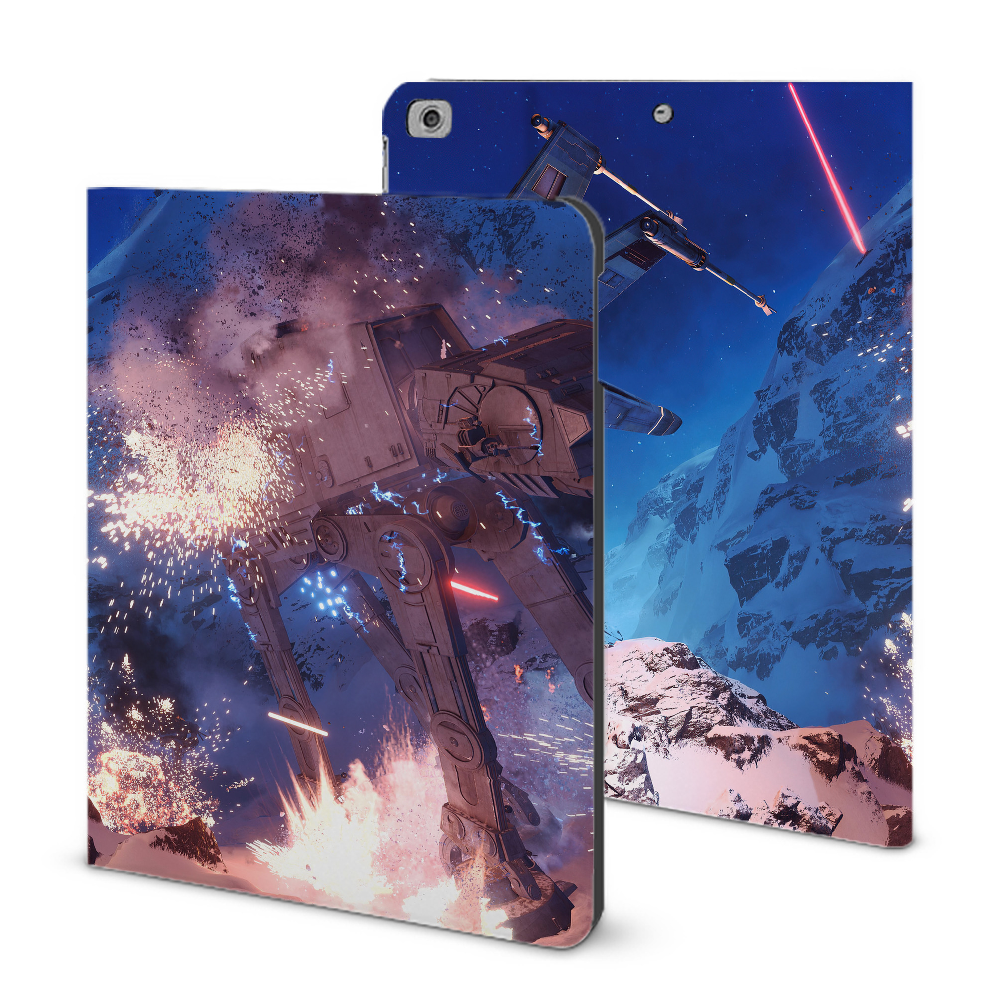 （画像用） スター・ウォーズ Star Wars IPad ケース ブック型 PUレザー TPU 耐衝撃 軽量 薄型 ペン収納なし 全面保護 IPad 各モデル対応